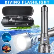P70 LED Scuba Diving Flashlight Torch Light Lamp Underwater Waterproof Max 80m