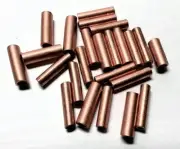 Crimp Bead MIX, 24 LARGE Bare Copper Seamless 10mm Tube For 12,14,16 Gauge Wire