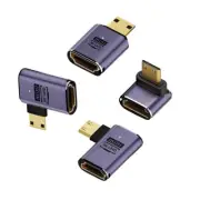 Chenyang Mini /Micro HDMI Male to HDMI 2.1 Female 90 Degree Angled Female UHD