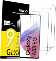 3 Pack Designed for Samsung Galaxy A53 5G Screen Protector Tempered Glass,