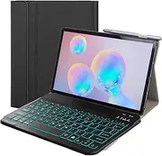 Keyboard Folio Cover for Lenovo Tab M10 FHD Plus 10.3''(7-Colors Backlight), Wireless Bluetooth Keyboard for Lenovo Tab M10 FHD Plus (TB-X606F / TB-X606X)
