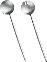 Hoement Salad Spoon Fork Cake Forks Set Silverware Sets for Desserts Appetizers and Salads