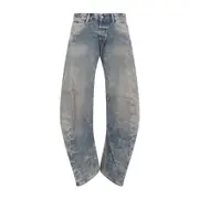 [Acne Studios] Acne Studios-Mid Blue Goldmine Cotton Jeans-Donna 28/30 WAIST