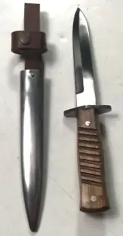 WWI GERMAN FIGHTING KNIFE & SCABBARD