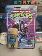 ReAction TMNT Teenage Mutant Ninja Turtles Busted Foot Soldier Figure New Super7