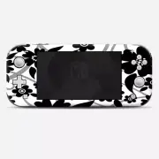 Skins Decals wrap for Nintendo Switch Lite - Black white Flower Print