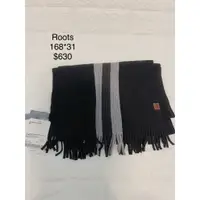 在飛比找蝦皮購物優惠-Roots圍巾$630