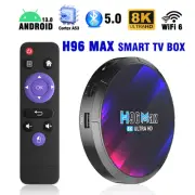 Android13.0 TV Box 2024 Upgraded H96 MAX Smart Quad Core 8K HDR10 Media Player