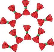 30pcs Mini Bows for Crafts Adorable Dot Bowtie Decorations for Dolls Present Boxes DIY Projects Stylish Bow Accessories for Home Party Use