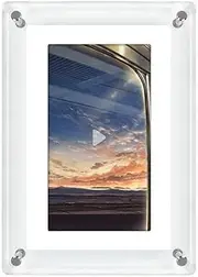 5-inch Digital Picture Frame, Smart Cloud Photo Frame with 4GB Storage,Acrylic Video Frame,Smart Digital Photo Frame,1200mAh Built-in Battery for Home Decor and Valentine's Gift