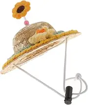 BESPORTBLE Delicate Graduation Hat for Pets Stylish Decorative Cat Dog Hat Lightweight Comfortable Pet Accessory for Special Occasions Knit Sunflower Design