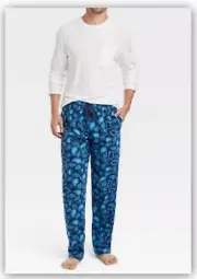 Pajama Set Paisley Microfleece Pant long-sleeve cotton Modal shirt Goodfellow