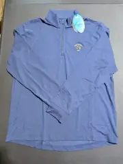 NWT MEN'S GREG NORMAN PULLOVER, SIZE: M, COLOR: NAVY HEATHER (M5)
