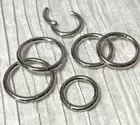 6pcs Hinged Segment Rings Nipple Septum Nose Cartilage Rook Daith Helix Tragus