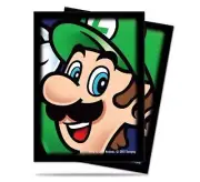 Pack of (65) Ultra Pro Super Mario Bros TCG Deck Protector Sleeves NES - Luigi