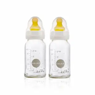 丹麥Hevea 德製防爆玻璃奶瓶 120ml 兩入組