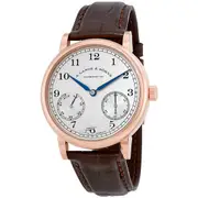 Original A Lange and Sohne 1850 Up / Down Silver Dial Brown Leather Men's Watch 234.032