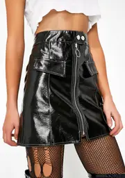Plead The Fifth Vinyl Skirt