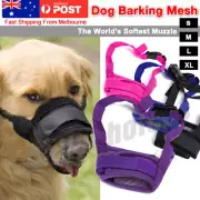Pet Dog Adjustable Mask Bark Bite Mesh Mouth Muzzle Grooming Anti Stop Chewing
