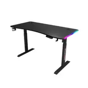 MIUZ RGB Computer Gaming Desk Office Laptop Table Standing Desk Height Adjustable - 3 Sizes