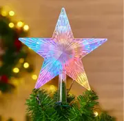 24CM 31LED Multi-Effect Battery Operated Christmas Tree Top Star
