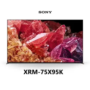 SONY 索尼 75吋 4K Mini LED 連網液晶電視 XRM-75X95K【雅光電器商城】