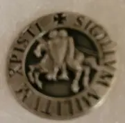 Knight's Templar Lapel Pin (silver)
