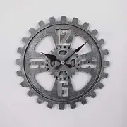 Outdoor Wall Clock Weatherproof, 40cm Garden Wall Clocks Outdoor Retro Outside Clocks for Garden, Precise Timing Personality, Suitable for Outdoor Decoration Wall Hanging D