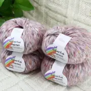 Sale 4BallsX50g Fluffy Soft Colorful Mohair Rugs Shawls Blankets Crochet Yarn 01