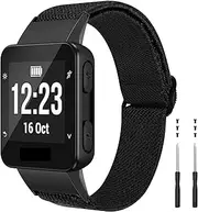[VEVEL] For Garmin Forerunner 35 Band, Elastic Braided Solo Loop Replacement Watch Strap For Forerunner 35 Watch Band