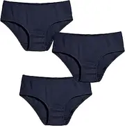 [City Threads] Girls' Certified Organic Cotton Briefs Underwear Made in USA