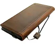 Genuine Leather case for Iphone 15 14 13 16 Pro Max 16E Wallet Book SE2 Strap