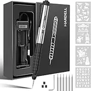Cordless Electric Micro Engraving Pen,USB Rechargeable Cordless Rotary Tools, Professional Mini Carving Machines Portable DIY Engraver Machine for Metal Glass Ceramic Plastic Wood Jewelry-Black