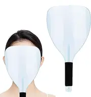 Hairspray Shield Face Cover, Transparent Face Shield For Hairspray, Hairspray Face Shield With Handle, Hair Hairdresser Styling masks Tools Transparent Haircut Cover Masks For Cut Bangs Dye Bangs