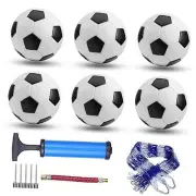 6 Pack Classic Soccer Balls Size 5/4/3 Includes Ball Pump and Net Bag，Soccer