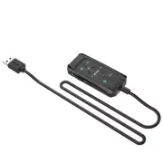 USB External Sound Card 7.1 Surround Auditory Adapter with Sound Control for PC