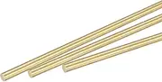 uxcell Brass Rod,Brass Solid Round Rod 3mm Diameter 300mm Length Lathe Bar Stock for RC Model DIY Craft Pack of 16