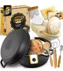 Crust Love Artisan Bread Master Kit Cast Iron Dutch Oven