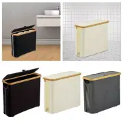 Bamboo Toilet Paper Storage Toilet Paper Basket for Bedroom Dorm Closet