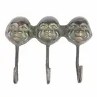 New Vintage Cap Wall Holder Antique Coat Rack Brass Wall Hooks Laughing Buddha