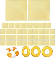 [Generic] Raft Patch Kit - Adhesive Tubes Air Bed Patch - 3x3 Inches Heavy Duty Inflatable Patch Repair Kit Waterproof Multipurpose Repair Tape for Air Mattress Tent Swimming Ring, 40pcs, Refer to description
