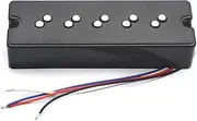 xioaue 5-String Double-Layer Al-Ni-Co 5-Type Bass Pickup Staggered Magnetic Column Double-Coil Pickup Resistance: Bridge-18K