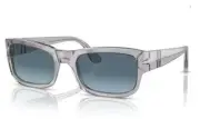 Persol 0PO3326S 309/Q8 Transparent grey/Azure Gradient blue Polarized Sunglasses