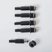5pcs Male Plug+5pcs DC022 Socket Female Jack Screw Nut Panel Mount Connector CR
