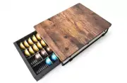 Stylish Coffee Pod Drawer with Curved Edges - Holds All Vertuoline Caps Securely