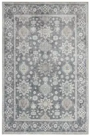 Anna Grey Machine Washable Rug