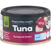 Woolworths Tuna Tomato And Onion 95g