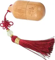 WRITWAA Roll Roller Ball Container Refillable Eye Applicator with Vintage Tassel Travel for Essential Oils Perfumes and Cosmetics