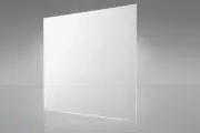 Transparent Medium White Acrylic Plexiglass sheet 1/4" x 24" x 24" (#2447)