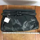 Vtg 80s Mid Century Purse Bag Handbag Atomic Retro Hippy Mod Top Grain Leather